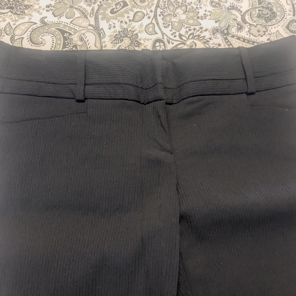 Black Ribbed Pants - Picture 3 of 4